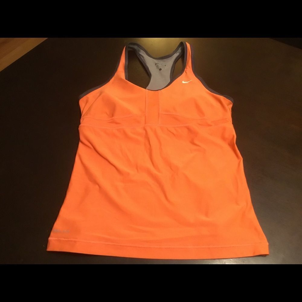Nike Dri Fit Racer Back Padded Tank Top Size Large